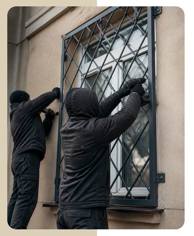 Установка антивандальных решеток на окна в Ижевске